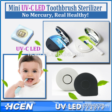 UV LED toothbrush sanitizer mini automatic dental uv sterilizer